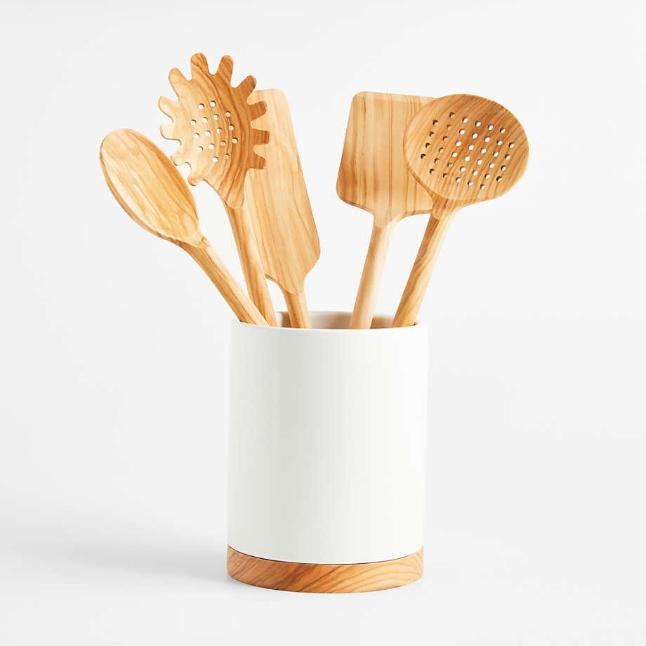 Olivewood Utensil Set – 5 Piece Handcrafted Wooden Kitchen Tools