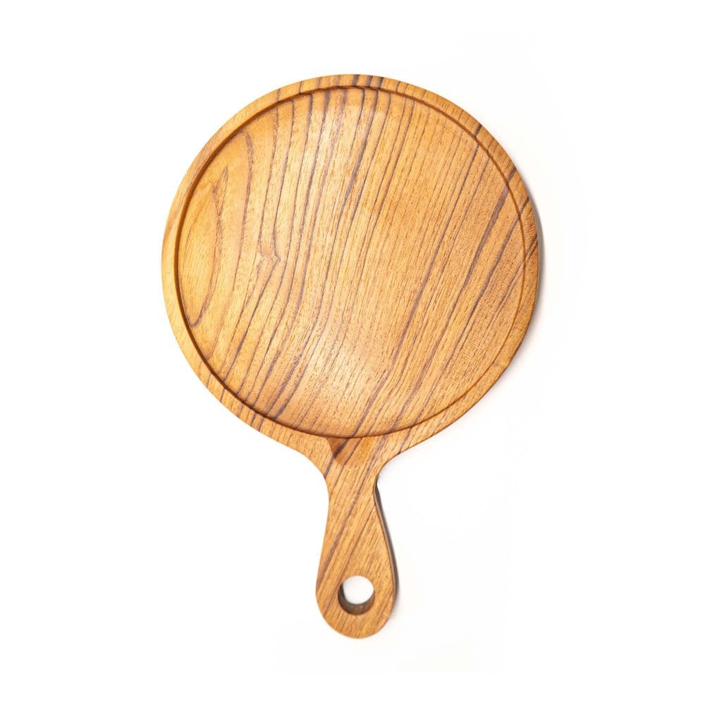 Teak Wood Pizza Board with Handle