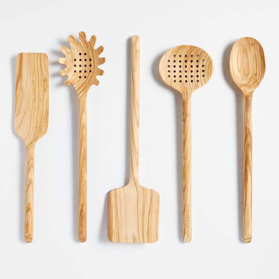 Wooden Spaghetti and Noodle Server