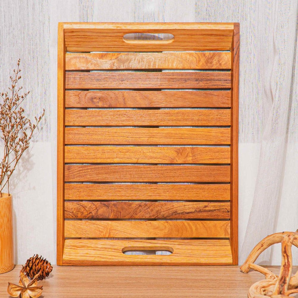 Large Wooden Breakfast and Food Platter