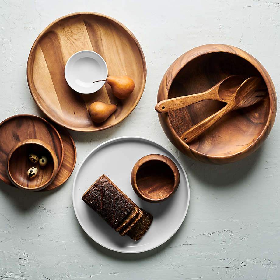 Small Acacia Wood Serving Bowl – 5.75 Inch